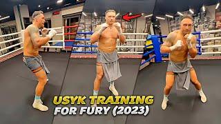Oleksandr Usyk training for Tyson Fury. Crazy hand speed. Usyk vs Fury HIGHLIGHTS HD BOXING (2023)