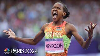 Faith Kipyegon wins HISTORIC third 1500m Olympic gold | Paris Olympics | NBC Sports