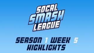 SoCal Smash League Season 1 Week 5 Highlights - Smash 4