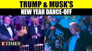 Donald Trump & Elon Musk Dance At New Year Party; Welcome 2025 With Bash At Mar-a-Lago, Florida