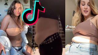 Foodbaby Bloated Unbuttoned Part 1 TikTok Compilation