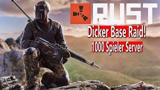 DICKER ONLINE BASE RAID in RUST auf HÄRTESTEN RUST SERVER - BASE VERTEIDIGUNG durch SQUAD - RUST