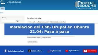 Cómo instalar el CMS DRUPAL 9.3 en UBUNTU 22 04: Paso a Paso | fácil, rápido y sencillo