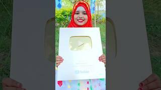 YouTube award golden play button #youtubeaward #viral #mahikitchen9