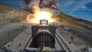 Full-size Space Launch System rocket booster test-fired in Utah