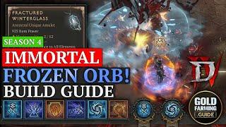 T100+ Immortal Frozen Orb Best Sorcerer Build Guide. Permanent Flameshield, T100+ Pit for Season  4