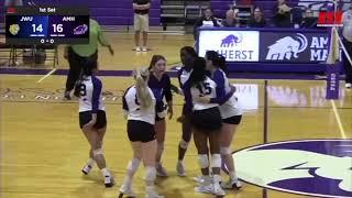 Volleyball: Amherst vs. Johnson & Wales Highlights (9/20/23)