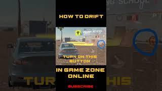 HOW TO DRIFT IN GAME ZONE ONLINE #shortsfeed #shortvideo #shorts #subscribe #gamezoneonline