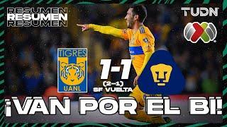 Resumen y goles | Tigres 1 (2)-(1) 1 Pumas | Semis - AP2023 | TUDN