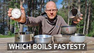 Which Camping Cook Pot is the Fastest? | Size, Weight & Material Tested