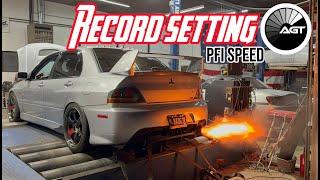 Evo9 breaking  the record on two Dyno’s then adds rolling anti lag/ PFI Speed