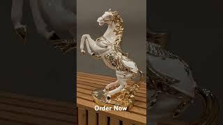 Italian Horse Ornament Romany Porcelain 44cm Shelf Sitter Animal Statue Figurine Home Decoration