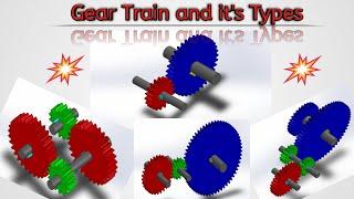 Gear Train and its Types | Simple | Compound | Reverted | Epicyclic Gear Train with 3D Animation