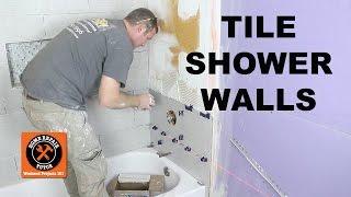 How to Tile a Shower Wall...the Mixing Valve Wall -- by Home Repair Tutor