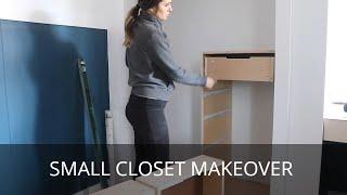 SMALL CLOSET MAKEOVER | DIY BUILT-IN DRESSER