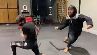 Can Yaman training Sandokan