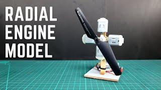 How to Make Aircraft Engine at Home - DIY Mini Radial Engine Model