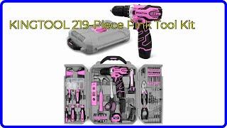 REVIEW (2024): KINGTOOL 219-Piece Pink Tool Kit. ESSENTIAL details.