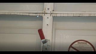 How to repair sagging or cracked garage door panels.