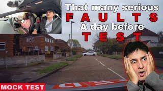 Mock test A day before test | Serious faults | Garretts Green driving Test Centre