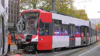 02.11.2020 - Zwei KVB Straßenbahnen nach Kollision entgleist