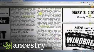 Researching Newspapers to Find Genealogy Gold | Ancestry