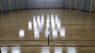 Wooden Floor Badminton Installation | UniPro® Sports