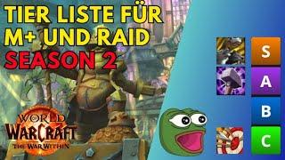 Das ist die aktuelle Tier - Liste laut Wowhead!