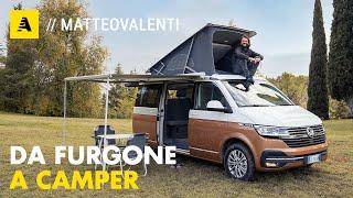 Come si trasforma un FURGONE in un CAMPER? Tutti i SEGRETI del Volkswagen CALIFORNIA