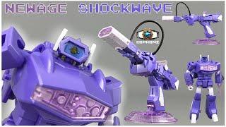 ||Smart transformations|| Newage Mini masterpiece Shockwave H35 Cyclops transformed + showcase!