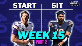 Week 15 Starts & Sits Part 2: Top Ranking Debates, Sleepers, & Busts! | 2024 Fantasy Football Advice