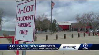 Student arrested after gun found at La Cueva High School