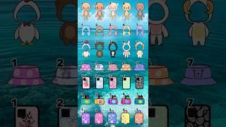 1,2,3,4,7🫰Choose Your Favourite Look #tocaboca #tocalifeworld