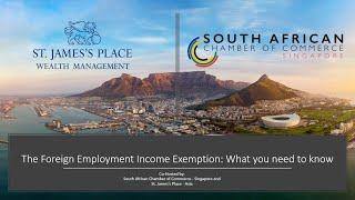 South African Foreign Employment Income Exemption - Webinar (Singapore)