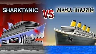 MEGA-TITANIC vs SHARKTANIC ️(9) FlipaClip