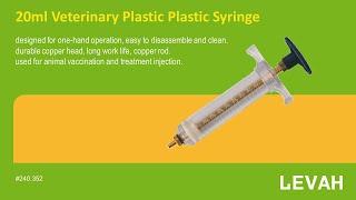 LEVAH -20ml veterinary plastic syringe, veterinary injector, veterinary syringe, China supplier