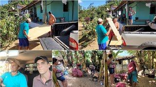 FUI BUSCAR UMAS JANELAS E PORTAS PARA CASA DE MÃE + COLHEITA DE BATATA