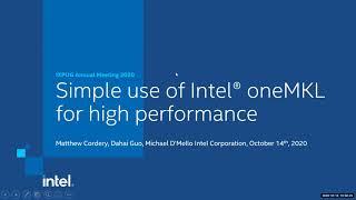 Lightning talk: Simple Use of oneMKL for High Performance