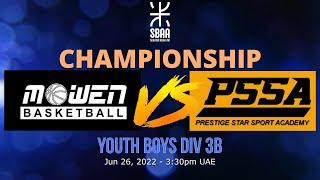 SBAA Championship Finals - Mowen vs PSSA - 2022