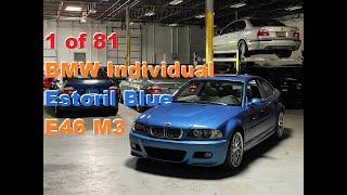 1 of 81: E46 M3 BMW Individual Estoril Blue - EAG First-Look - 1-Owner 6-Speed