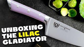 We Unbox The Gladiator Series 8" Chef Knife With LILAC Handle. Razor-Sharp Kitchen Workhorse.