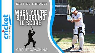 WHAT TO THINK WHEN 'BOGGED DOWN' AS A BATTER | CRICKET COACHING