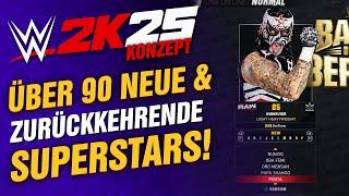 WWE 2K25 CONCEPT: Over 90+ NEW & RETURNING Superstars & Legends!  | #WWE2K25