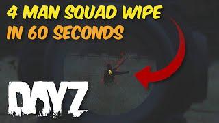 4 Man SQUAD WIPE in UNDER 60 seconds! - DayZ Twitch Highlights