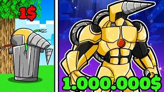 Sầu Riêng DRILL MAN 1$ Vs 1.000.000$ Trong Minecraft