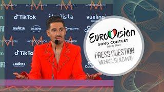 PRESS QUESTION ► Michael Ben David (Israel Eurovision 2022)