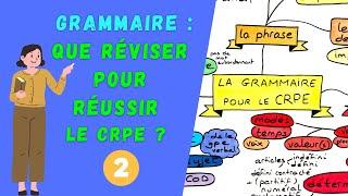 CRPE : le PROGRAMME de RÉVISION de GRAMMAIRE pour devenir PROF DES ÉCOLES 2/2