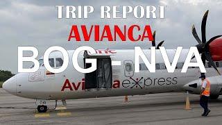 | TRIP REPORT | Avianca ATR-72 | Bogotá -  Neiva | Insane Visual Approach | HD