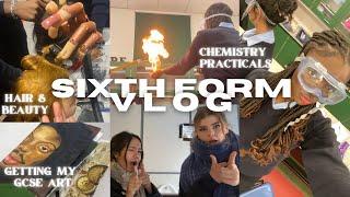 SIXTH FORM VLOG ep.5 | GCSE art tour, chemistry practicals| British school vlog