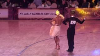 Latin Kvartal Cup 2017 World Open Latin 1/4 Samba Alexandr Khodenko - Ekaterina Mishina